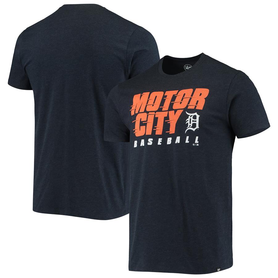 Detroit Tigers '47 Localized Super Rival T-Shirt - Heathered Navy