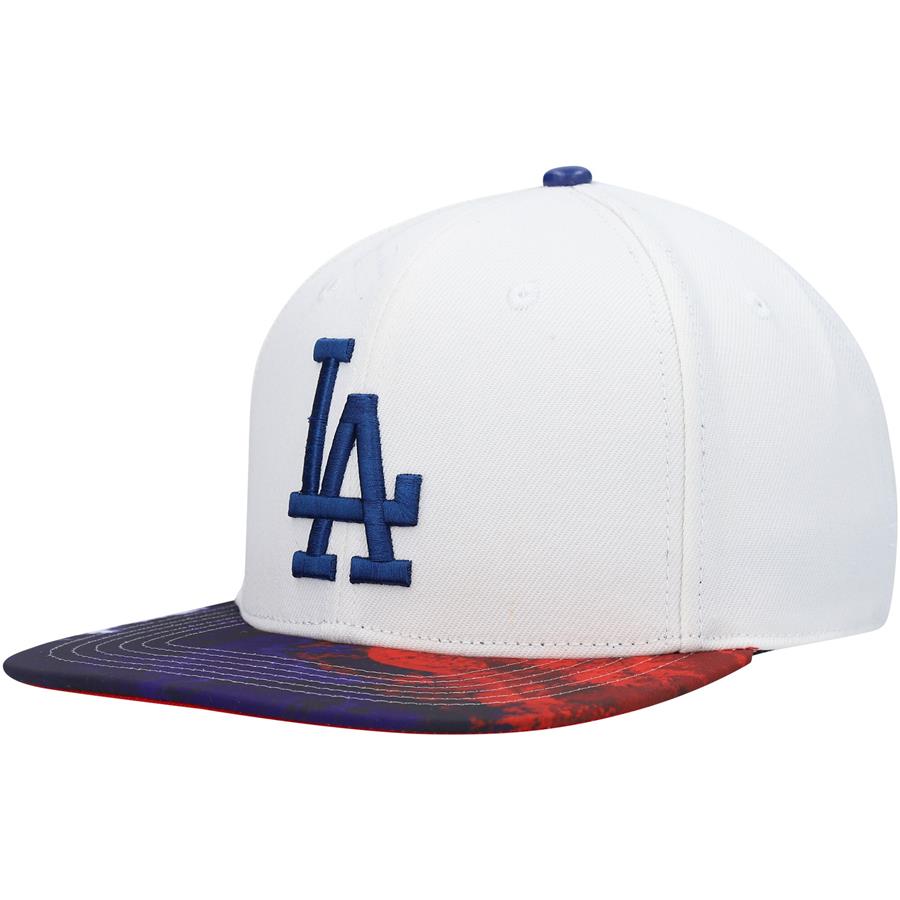 Los Angeles Dodgers Pro Standard Dip-Dye Snapback Hat - White