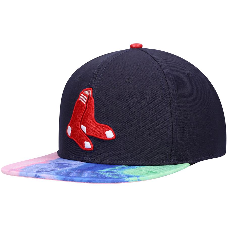 Boston Red Sox Pro Standard Dip-Dye Visor Snapback Hat - Navy