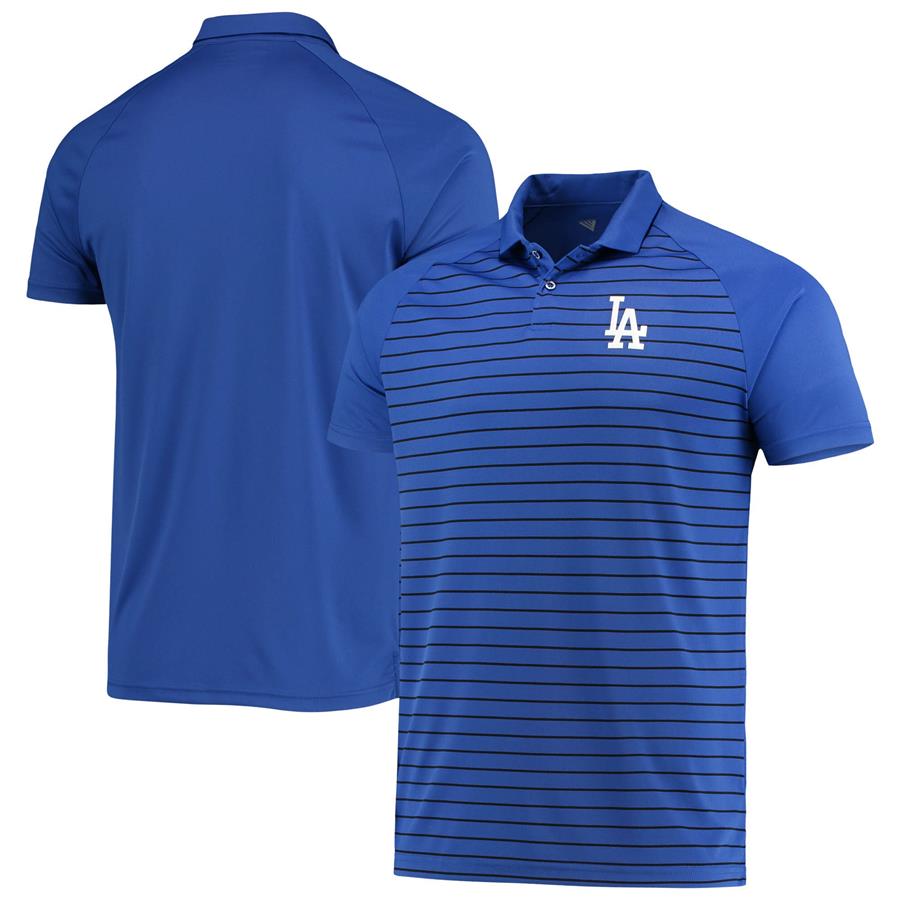 Los Angeles Dodgers Levelwear Insignia Pulse Raglan Polo - Royal