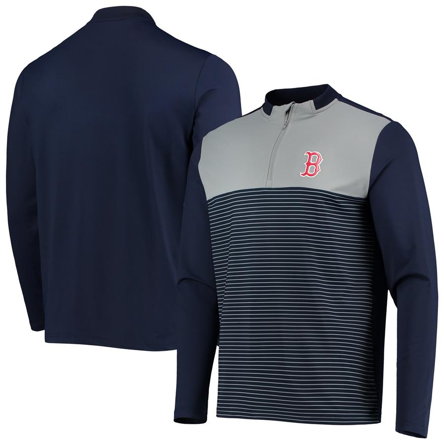 Boston Red Sox Levelwear Insignia Wade Half-Zip Jacket - Navy
