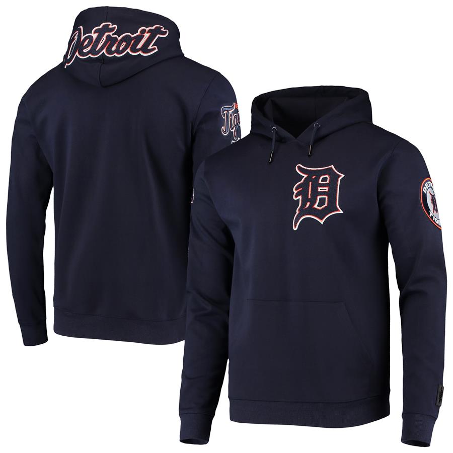 Detroit Tigers Pro Standard Team Logo Pullover Hoodie - Navy
