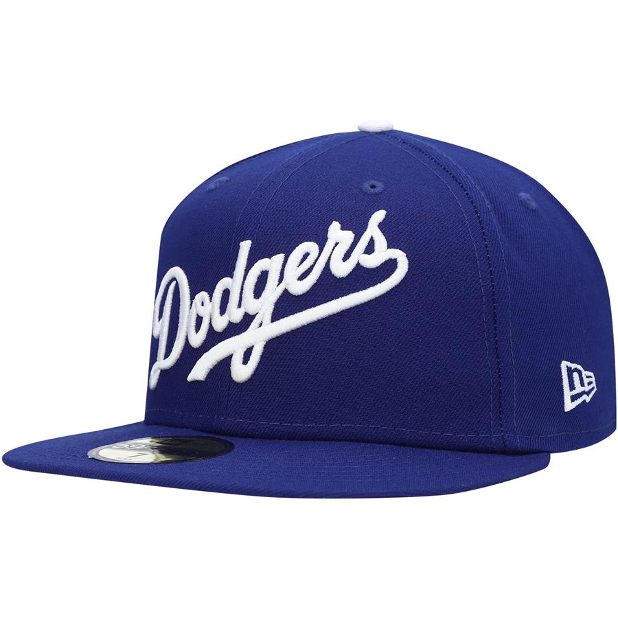 Los Angeles Dodgers New Era Logo White 59FIFTY Fitted Hat - Royal