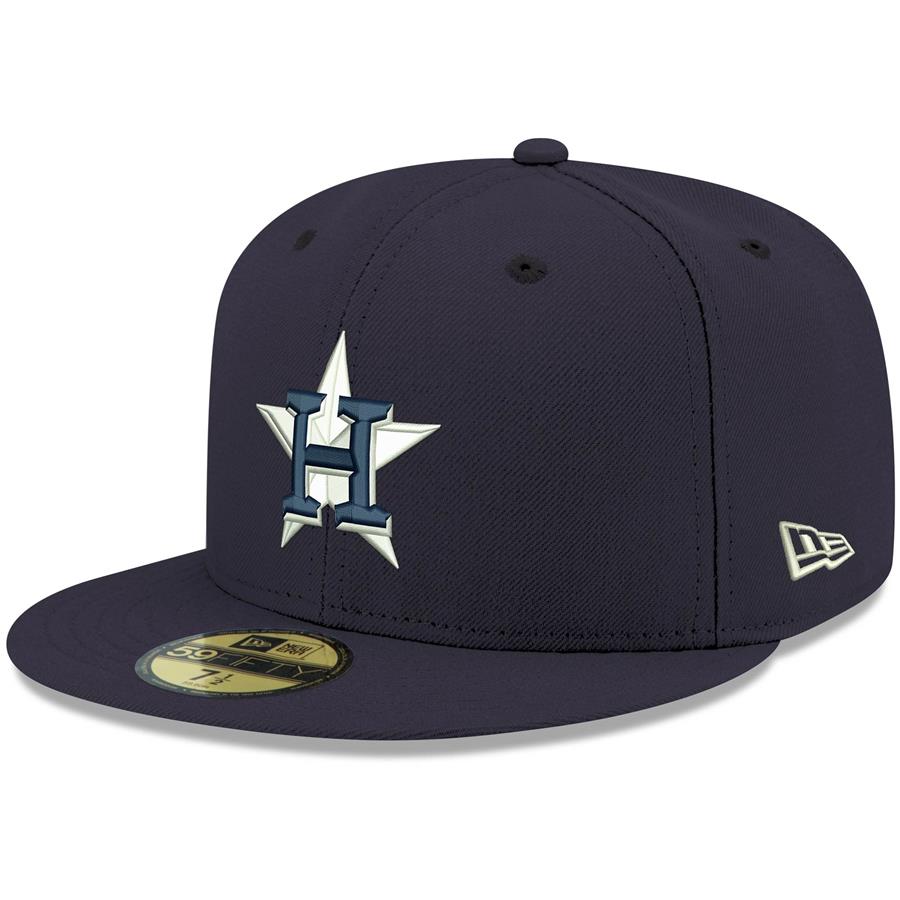 Кепка Houston Astros New Era Logo White 59FIFTY Fitted (тёмно-синий)