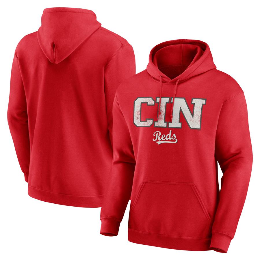 Cincinnati Reds Scoreboard Pullover Hoodie - Red