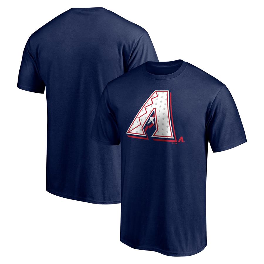 Arizona Diamondbacks Fanatics Branded Red White and Team T-Shirt - Navy