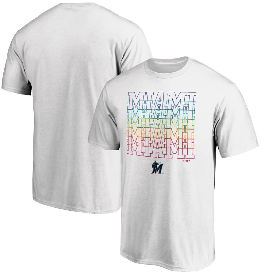 Miami Marlins Fanatics Branded City Pride T-Shirt - White