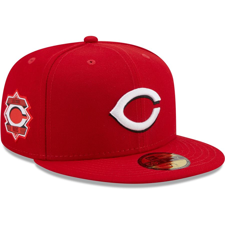Cincinnati Reds New Era Logo Side 59FIFTY Fitted Hat - Red