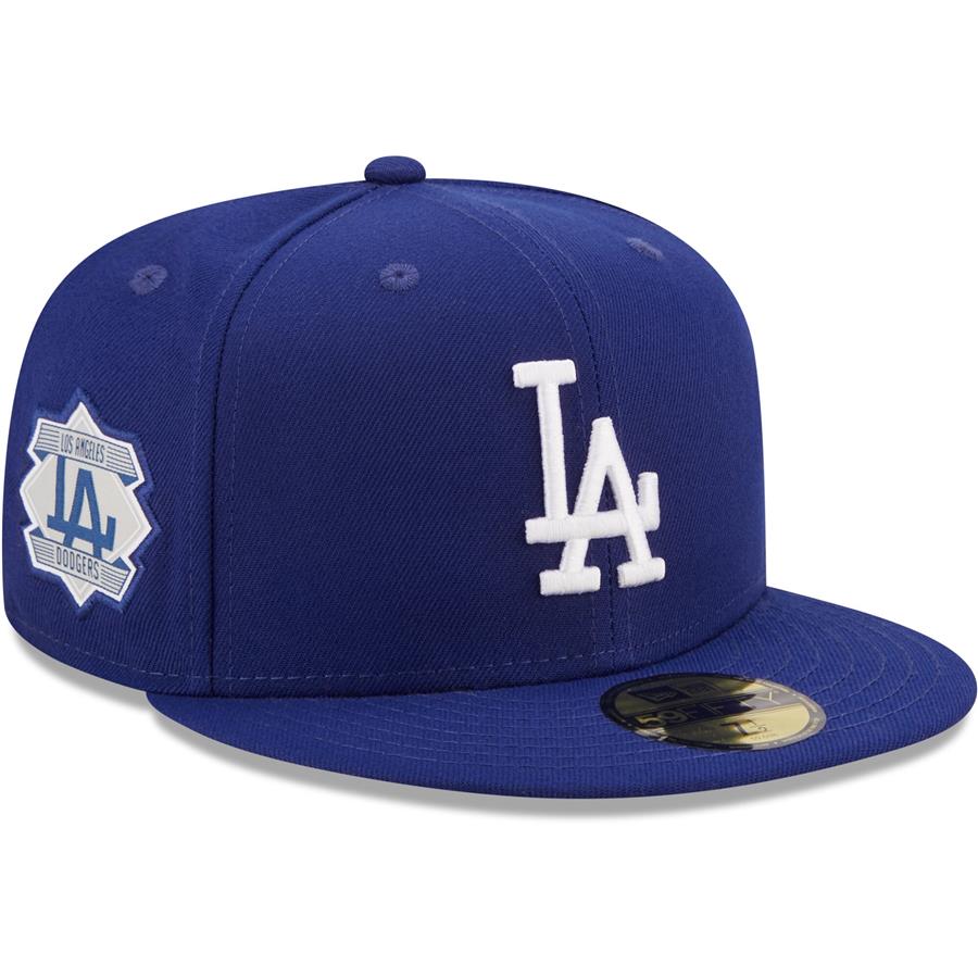 Los Angeles Dodgers New Era Logo Side 59FIFTY Fitted Hat - Royal
