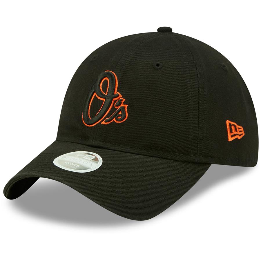 Baltimore Orioles New Era Women's Core Classic 9TWENTY Adjustable Hat - Black