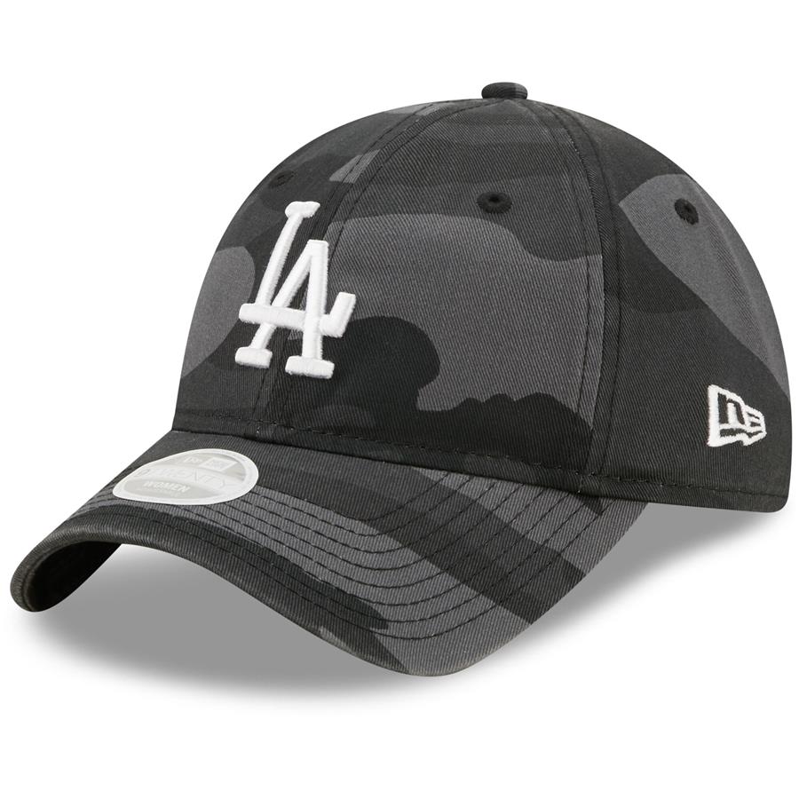 Los Angeles Dodgers New Era Women's Midnight Camo Core Classic 9TWENTY Adjustable Hat - Graphite