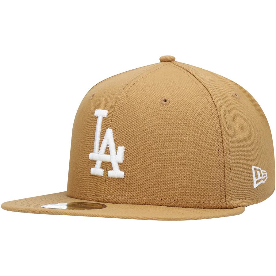 Los Angeles Dodgers New Era Wheat 59FIFTY Fitted Hat - Tan