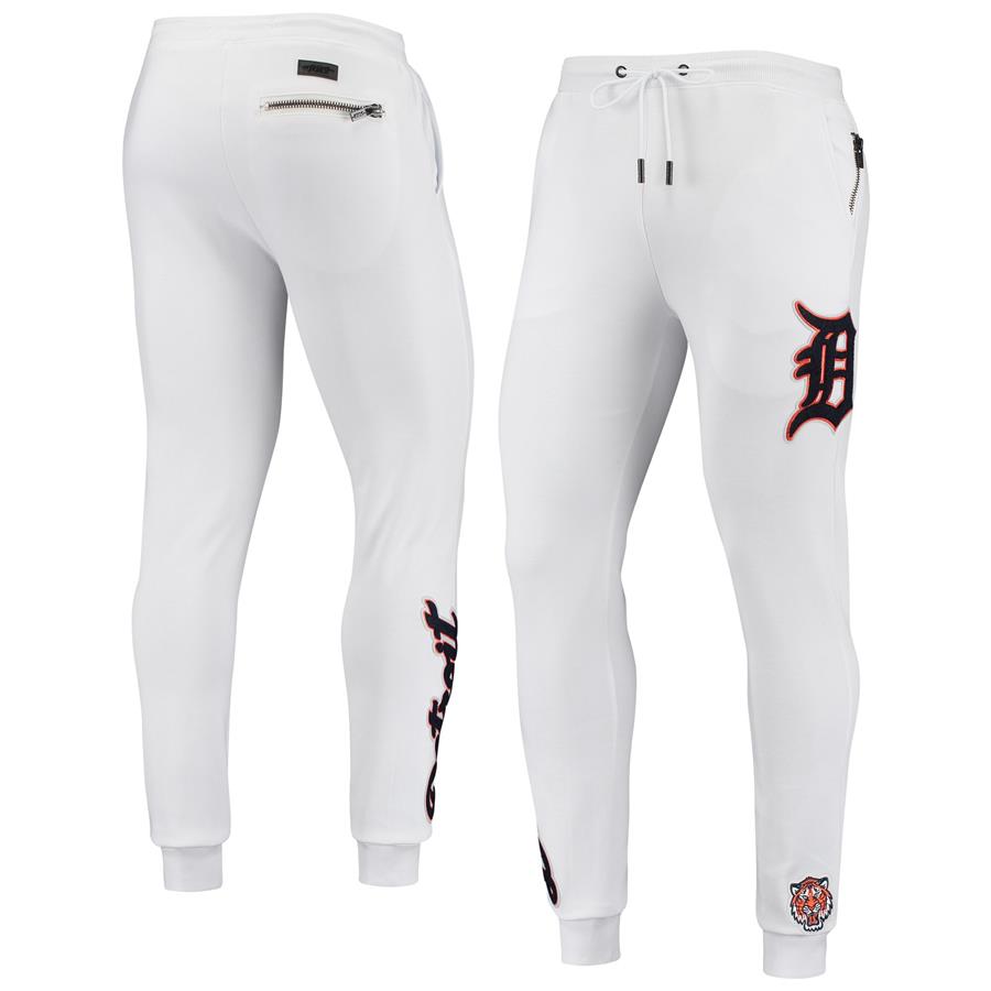 Detroit Tigers Pro Standard Team Collection Jogger Pants - White