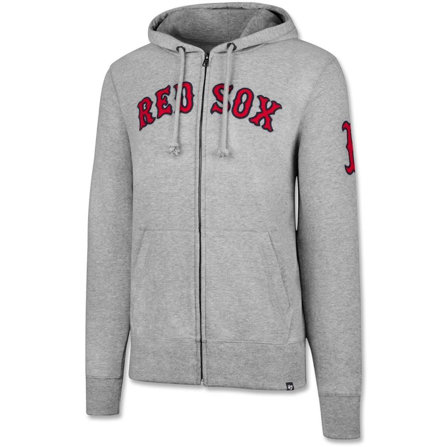 Boston Red Sox '47 Gamebreak Cross Check Full-Zip Jacket - Gray