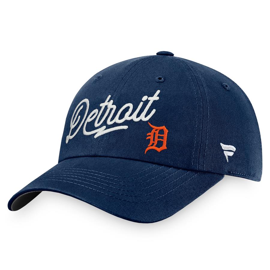 Detroit Tigers Fanatics Branded Women's Iconic Script Adjustable Hat - Navy