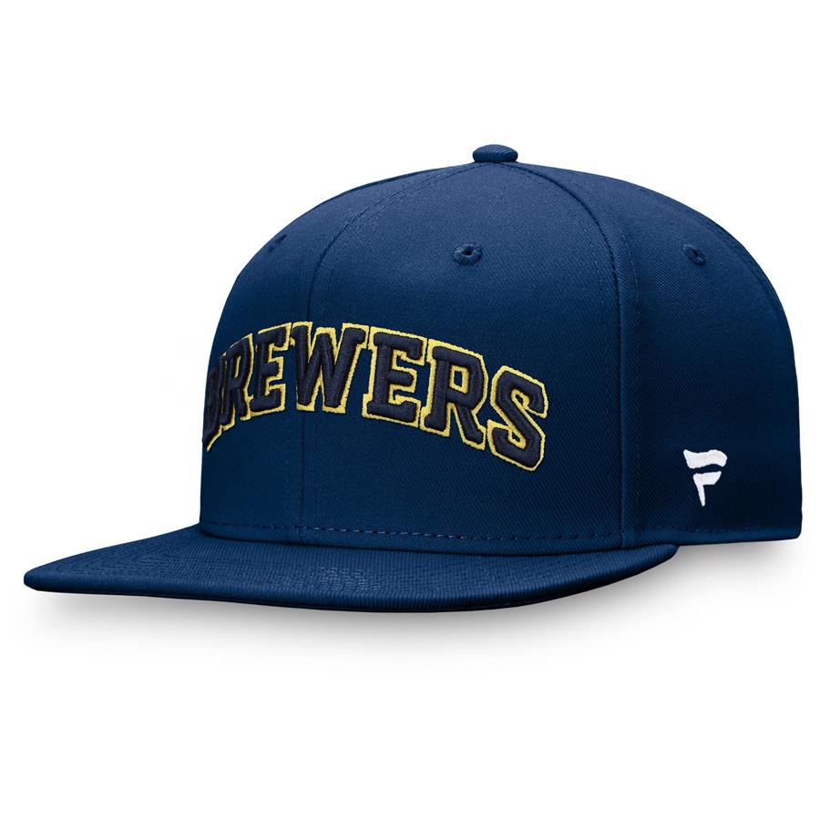 Milwaukee Brewers Fanatics Branded Team Core Fitted Hat - Navy