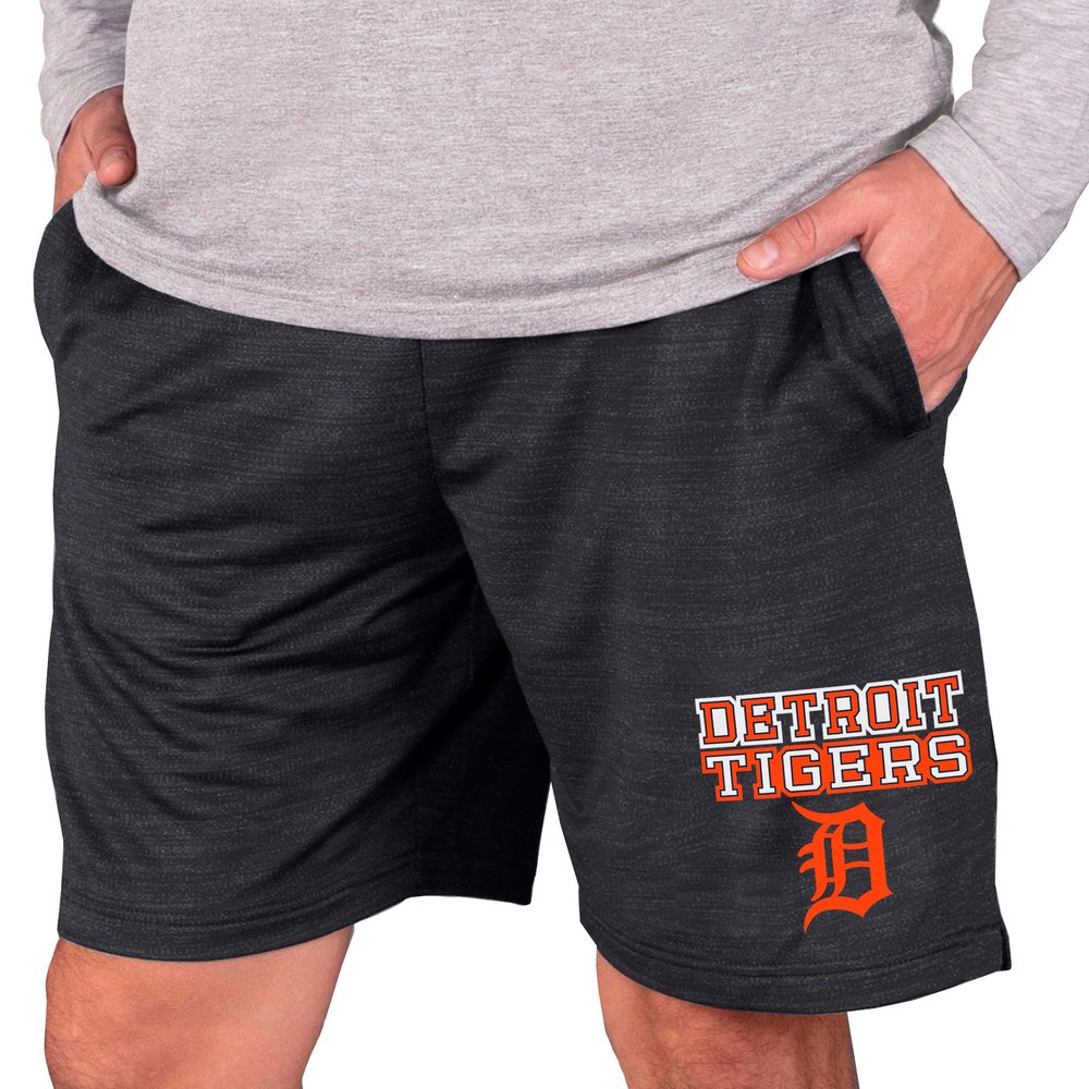 Detroit Tigers Concepts Sport Bullseye Knit Jam Shorts - Charcoal