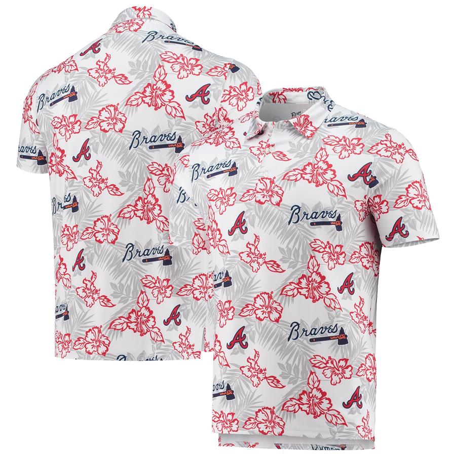 Atlanta Braves Reyn Spooner Performance Polo - White
