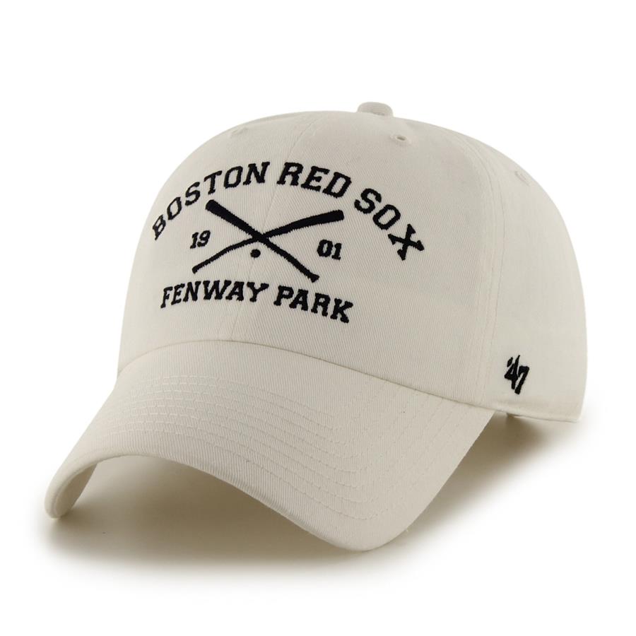 Boston Red Sox '47 Cross Bats Clean Up Adjustable Hat - White