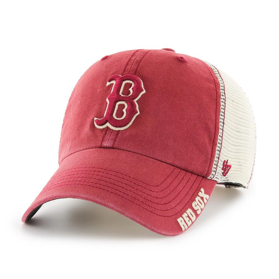 Boston Red Sox '47 Mesh Clean Up Adjustable Hat - Red