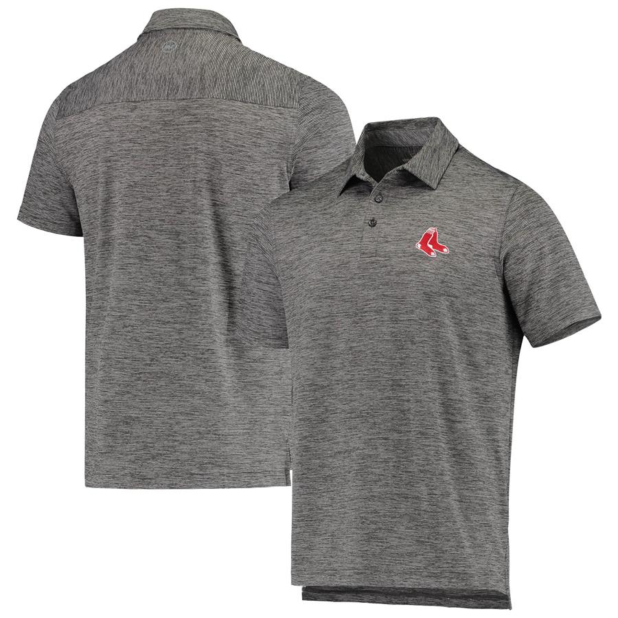 Boston Red Sox Vineyard Vines Destin Polo - Charcoal