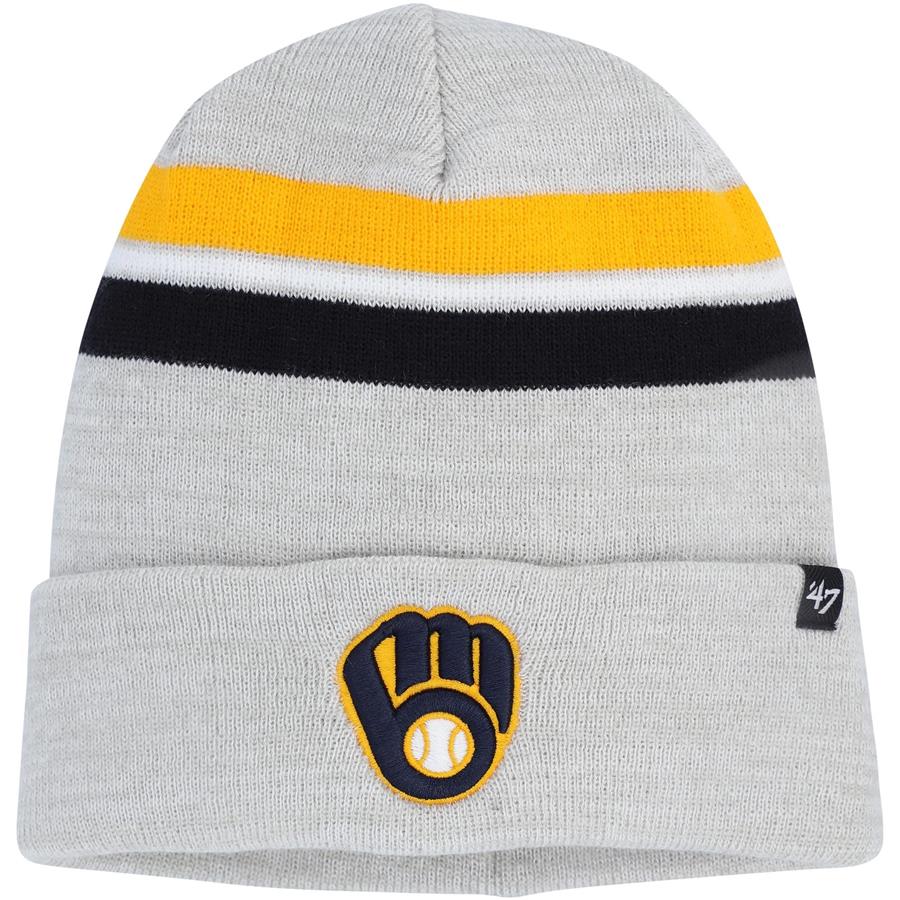 Milwaukee Brewers '47 Monhegan Cuffed Knit Hat - Gray