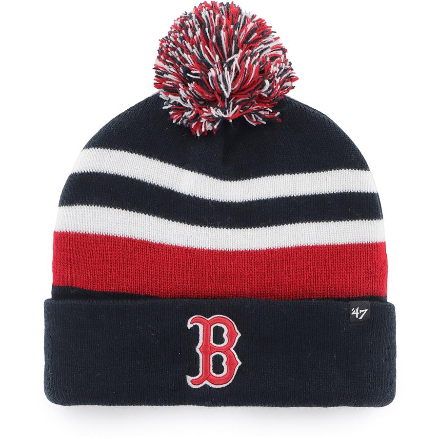Boston Red Sox '47 State Line Cuffed Knit Hat with Pom - Navy