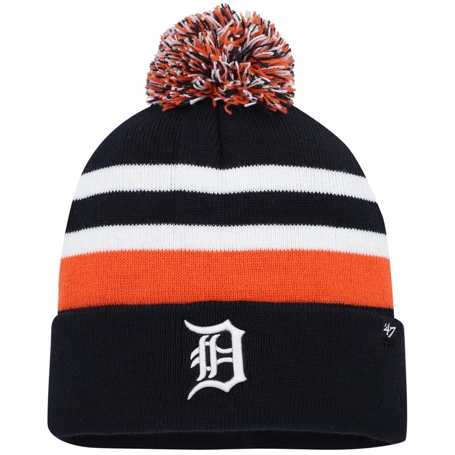Detroit Tigers '47 State Line Cuffed Knit Hat with Pom - Navy