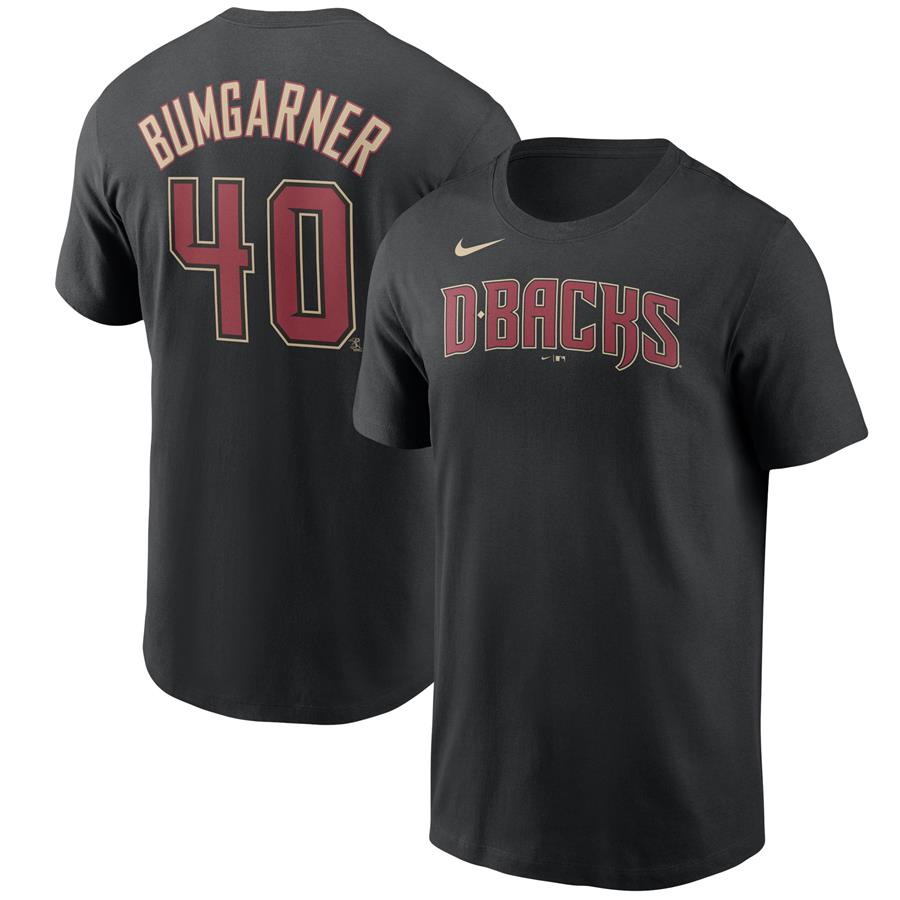 Madison Bumgarner Arizona Diamondbacks Nike Name & Number T-Shirt - Black