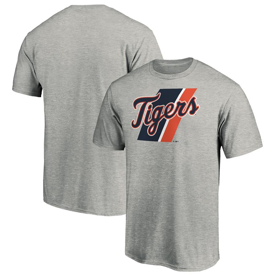 Detroit Tigers Fanatics Branded Team Prep T-Shirt - Heathered Gray