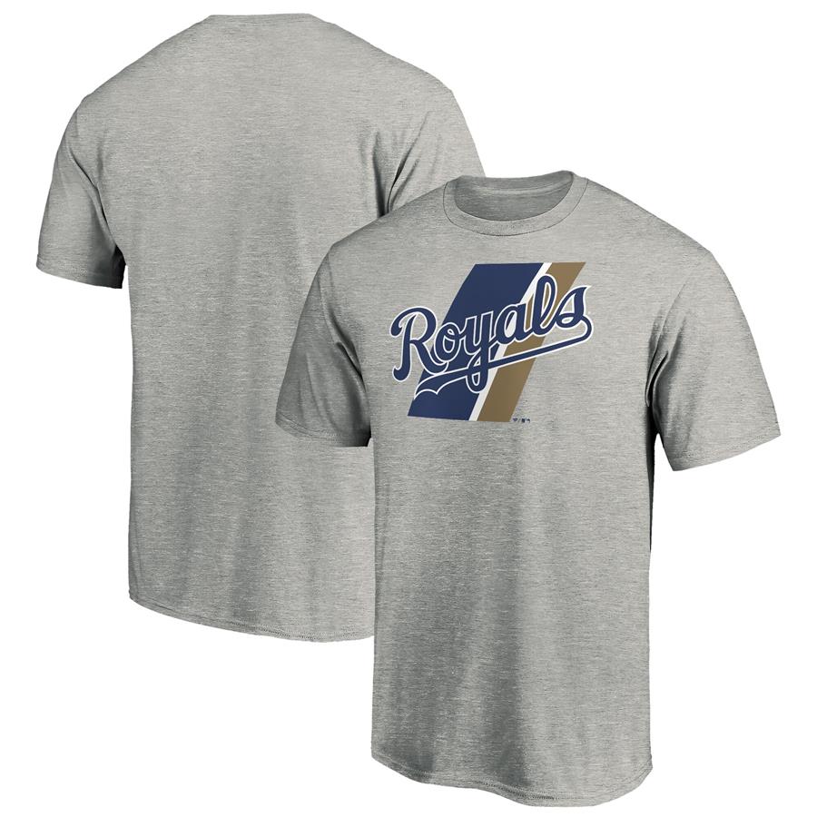 Kansas City Royals Fanatics Branded Team Prep T-Shirt - Heathered Gray