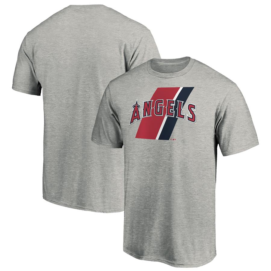 Los Angeles Angels Fanatics Branded Team Prep T-Shirt - Heathered Gray