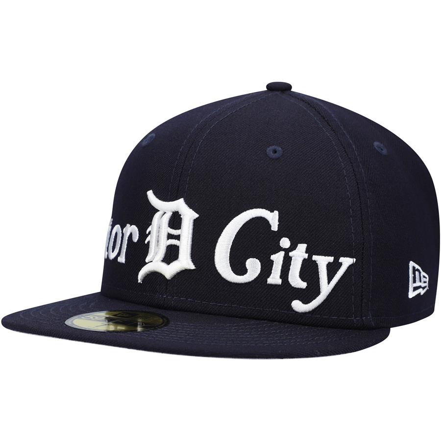 Detroit Tigers New Era City Nickname 59FIFTY Fitted Hat - Navy