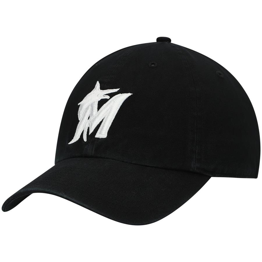 Miami Marlins '47 Challenger Adjustable Hat - Black