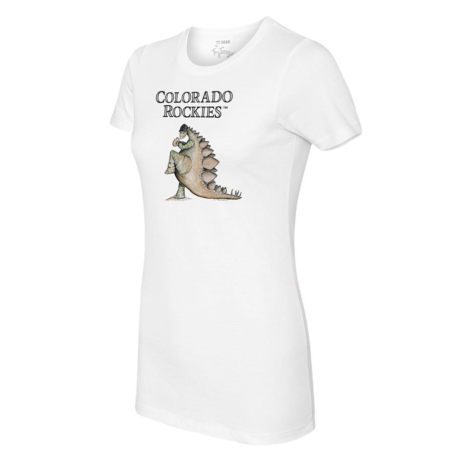 Colorado Rockies Tiny Turnip Women's Stega T-Shirt - White