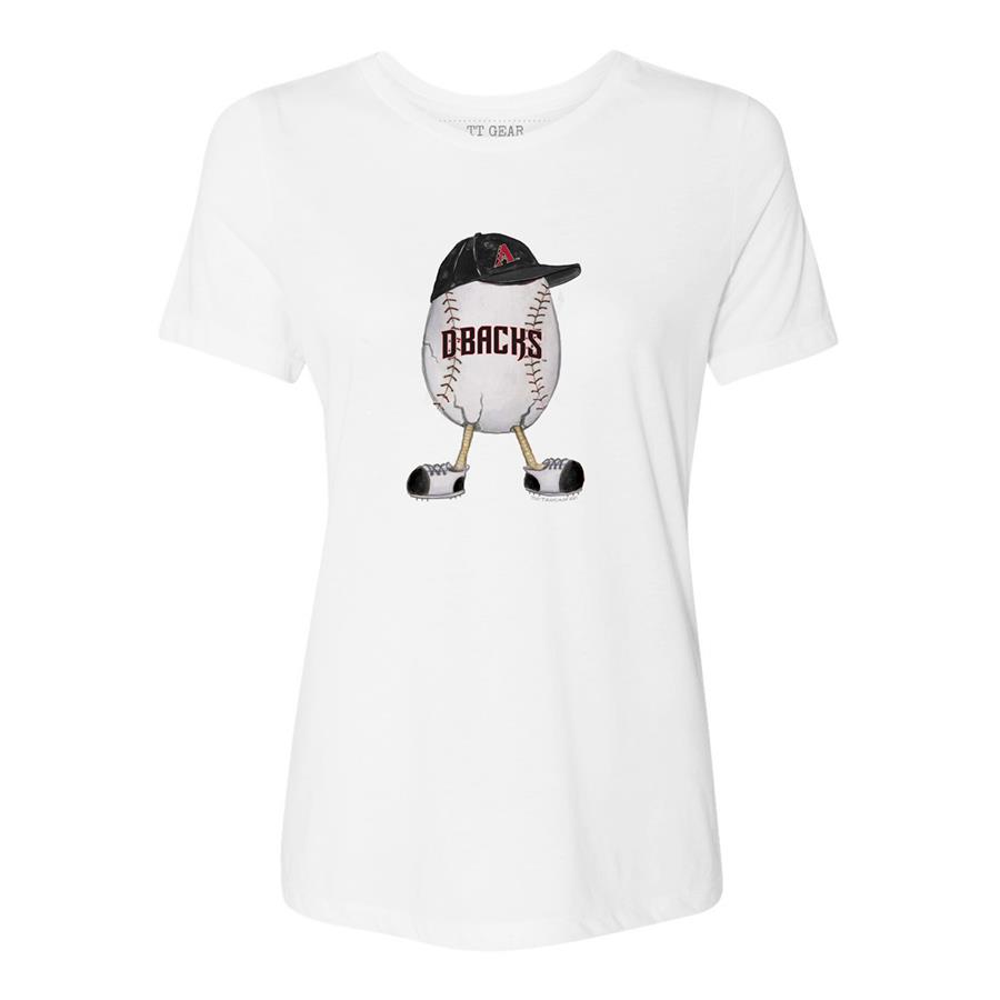 Arizona Diamondbacks Tiny Turnip Women's The Egg T-Shirt - White