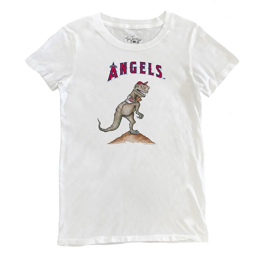 Los Angeles Angels Tiny Turnip Women's TT Rex T-Shirt - White