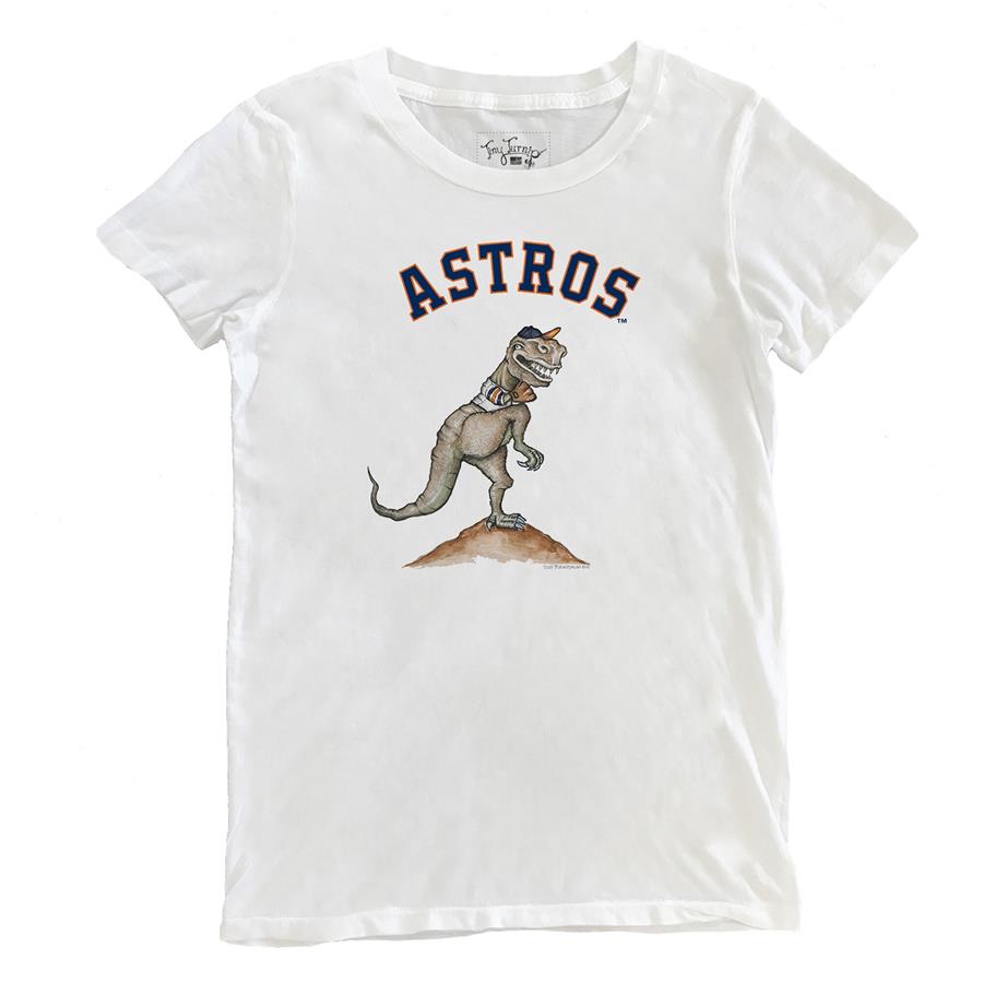 Женская футболка Houston Astros Tiny Turnip TT Rex (белый)