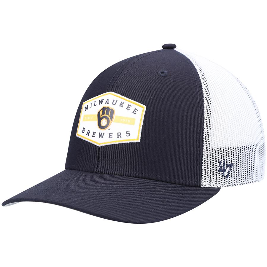 Milwaukee Brewers '47 Convoy Trucker Snapback Hat - Navy