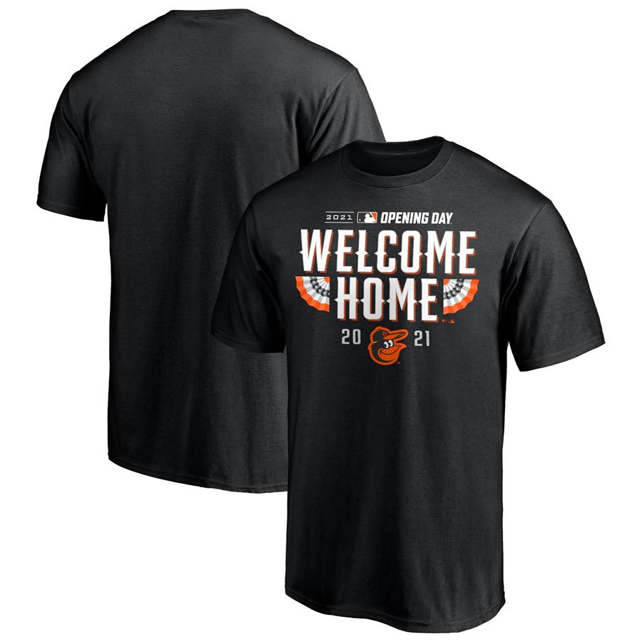 Baltimore Orioles Fanatics Branded 2021 Opening Day T-Shirt - Black