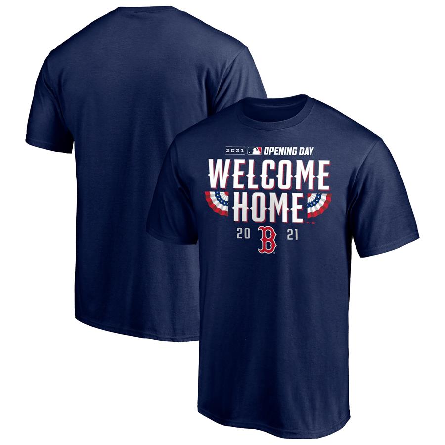 Boston Red Sox Fanatics Branded 2021 Opening Day T-Shirt - Navy