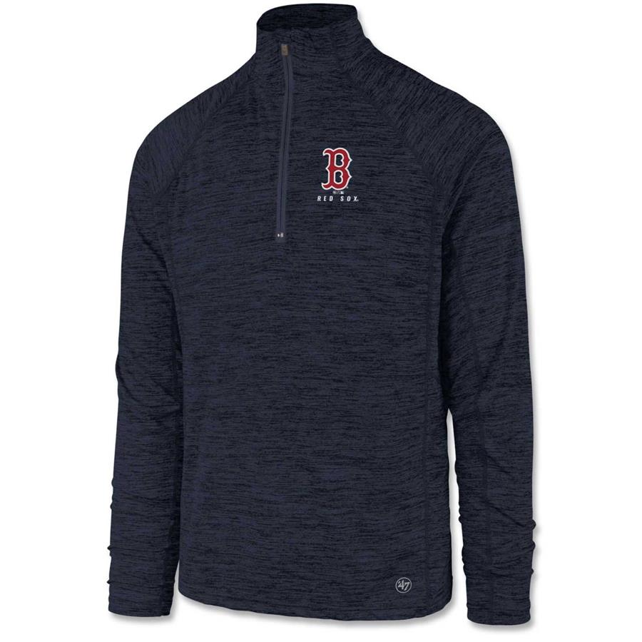 Boston Red Sox '47 Impact Quarter-Zip Pullover Jacket - Navy