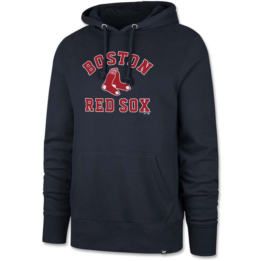 Boston Red Sox '47 Varsity Arch Headline Pullover Hoodie - Navy