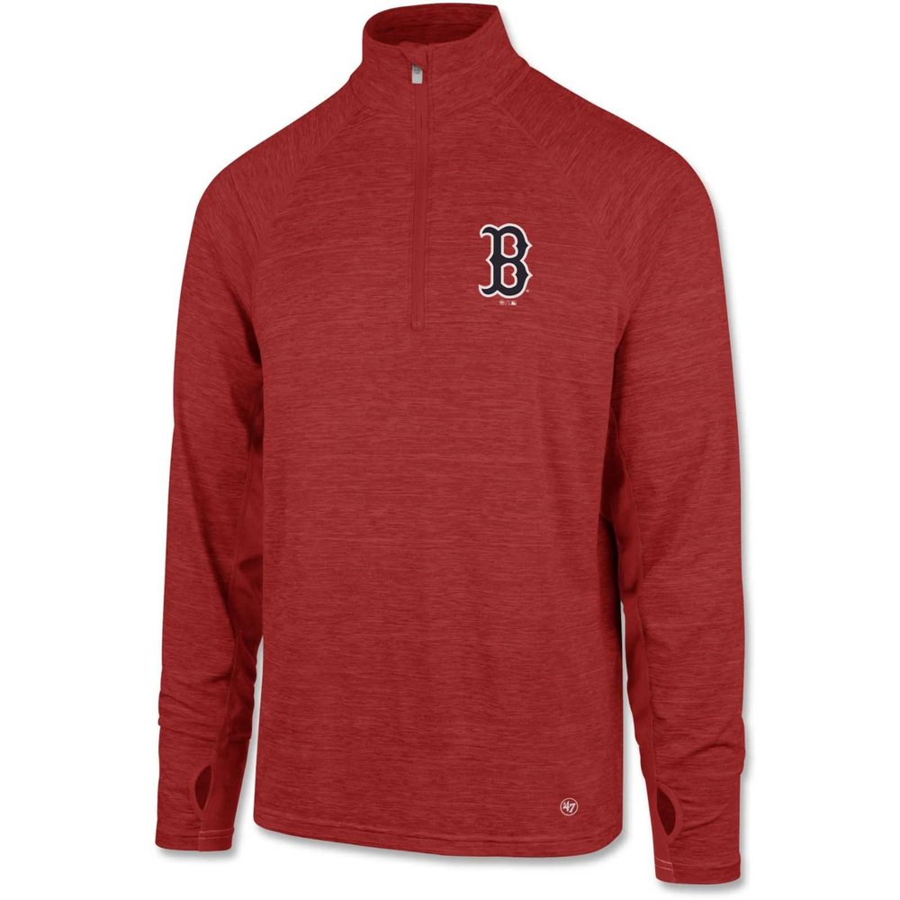 Boston Red Sox '47 Impact Quarter-Zip Pullover Jacket - Red