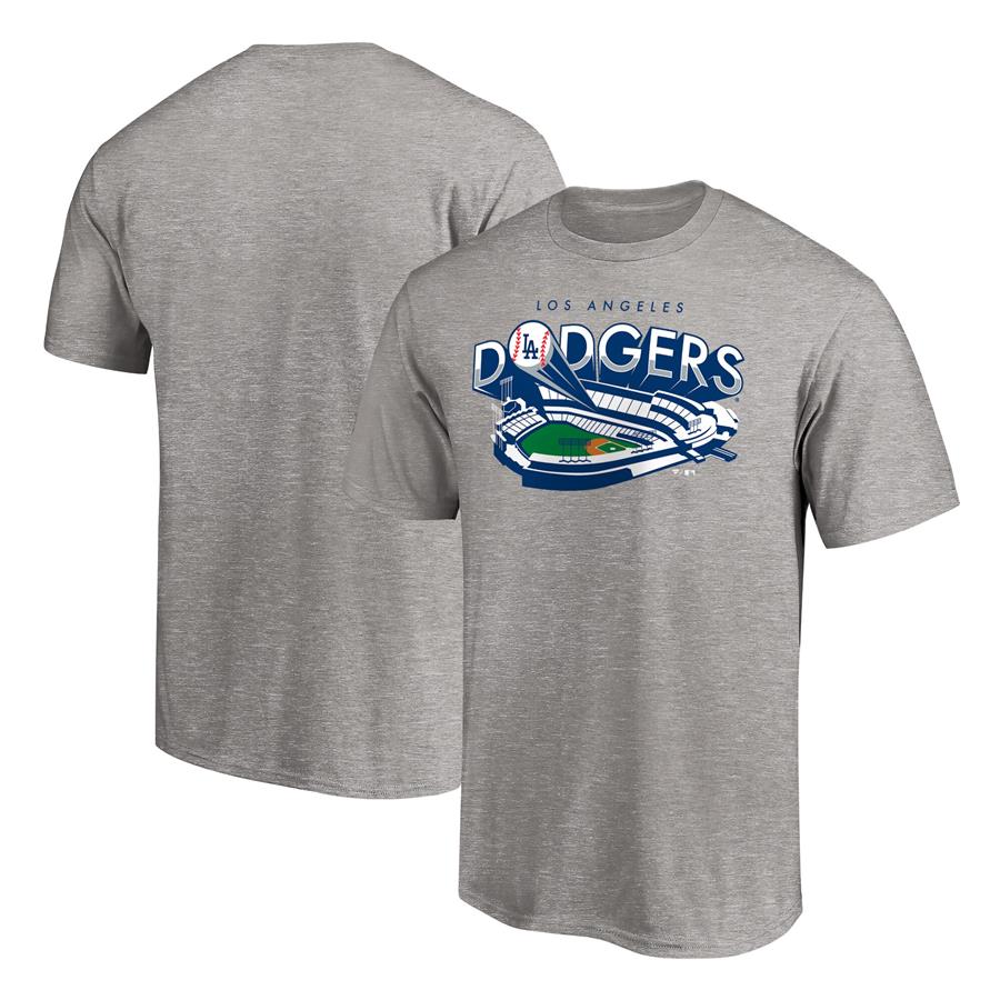 Los Angeles Dodgers Fanatics Branded Hometown Heater T-Shirt - Heathered Gray