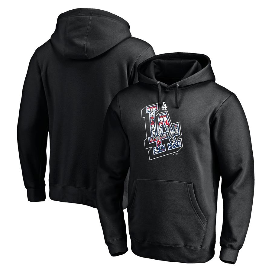 Los Angeles Dodgers Fanatics Branded Hometown Pullover Hoodie - Black