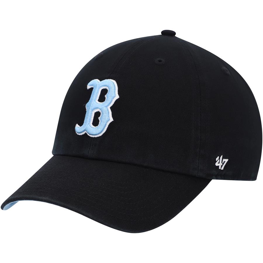 Boston Red Sox '47 Fashion Color Undervisor Ballpark Clean Up Adjustable Hat - Black