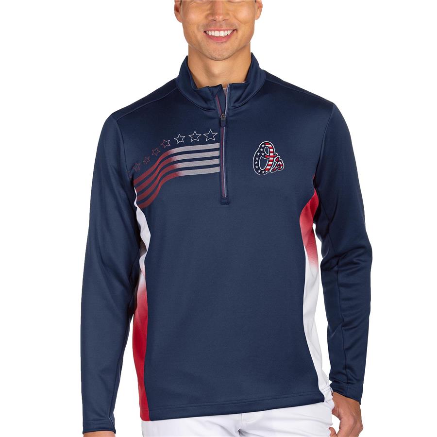 Baltimore Orioles Antigua Liberty Quarter-Zip Pullover Jacket - Navy