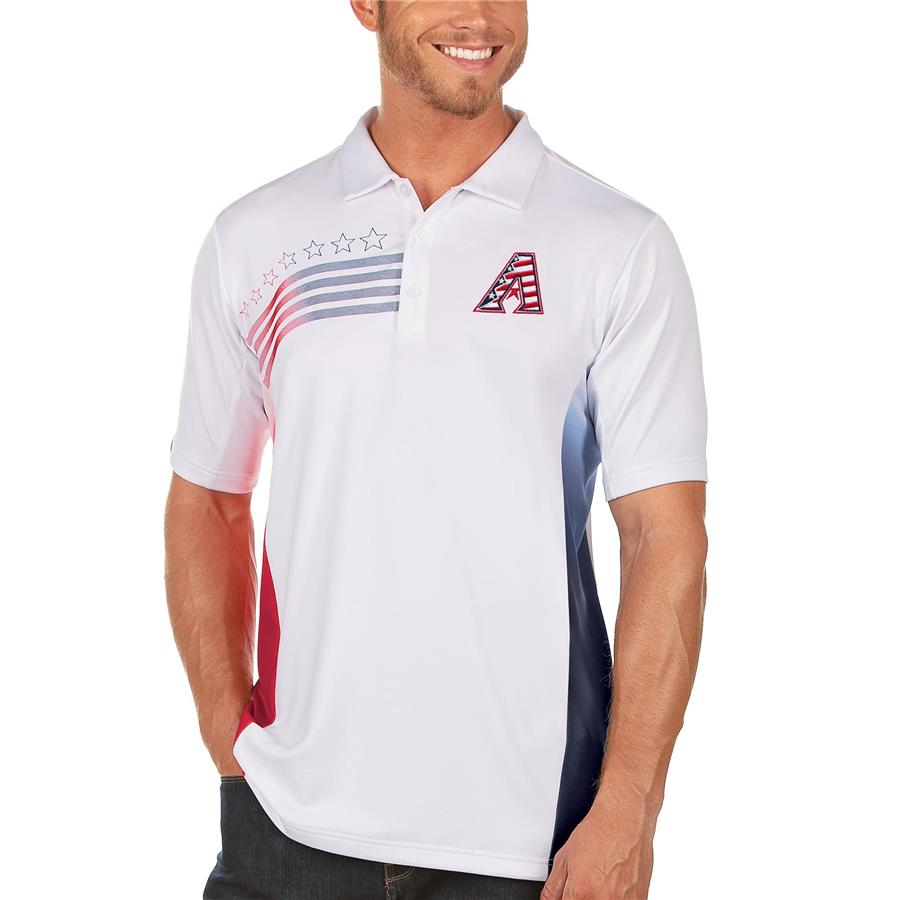 Arizona Diamondbacks Antigua Liberty Polo - White