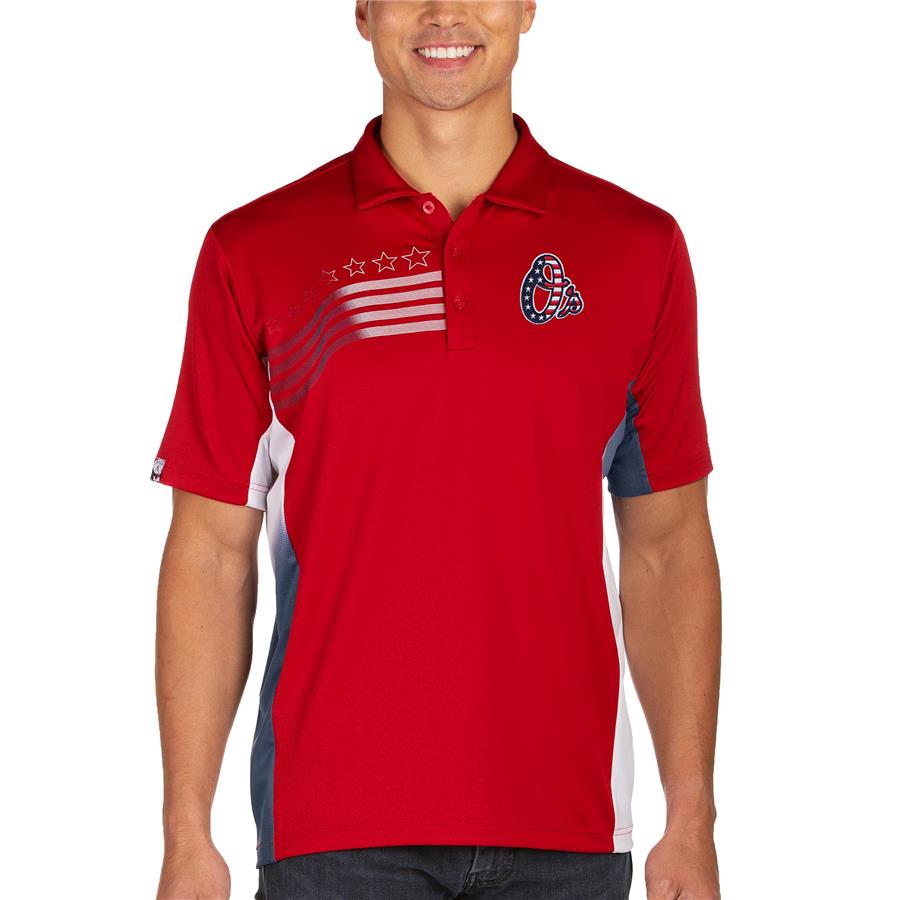 Baltimore Orioles Antigua Liberty Polo - Red